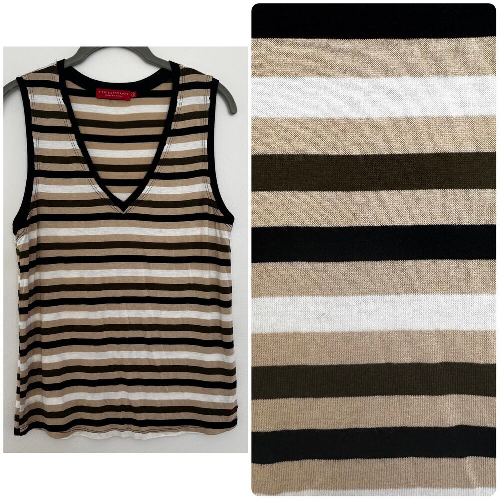n:PHILANTHROPY Striped Vneck Tank